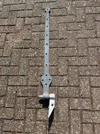 Smeedijzeren scharnieren 4x, Doe-het-zelf en Verbouw, Hang- en Sluitwerk, Ophalen, IJzer, Scharnier