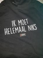 Hoodie, darum, ik moet helemaal niks. Zwart , hoody, maat s, Ophalen of Verzenden, Zo goed als nieuw, Zwart