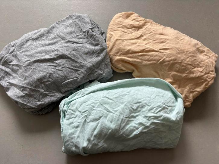 Ledikant lakentjes 3 stuks, Huis en Inrichting, Slaapkamer | Beddengoed, Zo goed als nieuw, Eenpersoons, Ophalen of Verzenden