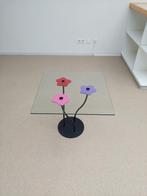 glazen tafel - retro bloemen design, Ophalen, 50 tot 100 cm, 50 tot 75 cm, 50 tot 100 cm