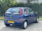 Opel Corsa BJR 2003 1.2-16V 75 PK Njoy STUURBEKR / METALLIC, Voorwielaandrijving, Gebruikt, Blauw, Origineel Nederlands