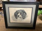 Hondenportret Gustav Canton, ingelijst, Ophalen of Verzenden