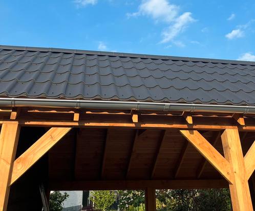 Dakpanprofielplaten + goot, Tuin en Terras, Overkappingen, Zo goed als nieuw, Ophalen