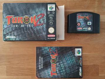 Turok 2: Seeds of Evil N64 met doos & boekje *COMPLEET* beschikbaar voor biedingen