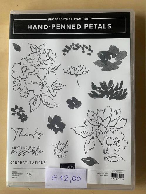 Stampin'Up! Hand-Penned-Petals (stempels), Hobby en Vrije tijd, Kaarten | Zelf maken, Zo goed als nieuw, Ophalen of Verzenden