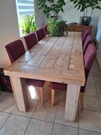 Grote eettafel/ tuintafel te koop, Ophalen, Gebruikt, 6 tot 8 stoelen