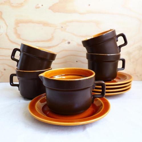 Vintage Huizen Holland Blaricum kop en schotels set, Huis en Inrichting, Keuken | Servies, Zo goed als nieuw, Kop(pen) en/of Schotel(s)