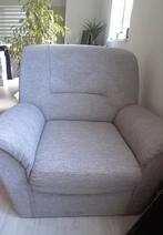 Mooie lichtgrijze fauteuil., Ophalen, Gebruikt, Eenpersoons, 75 tot 100 cm