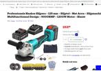 Slijptol, flexmachine NIEUW in koffer incl toebehoren! €60,-, Ophalen of Verzenden, Nieuw, 700 tot 1000 watt, Haakse handslijpmachine