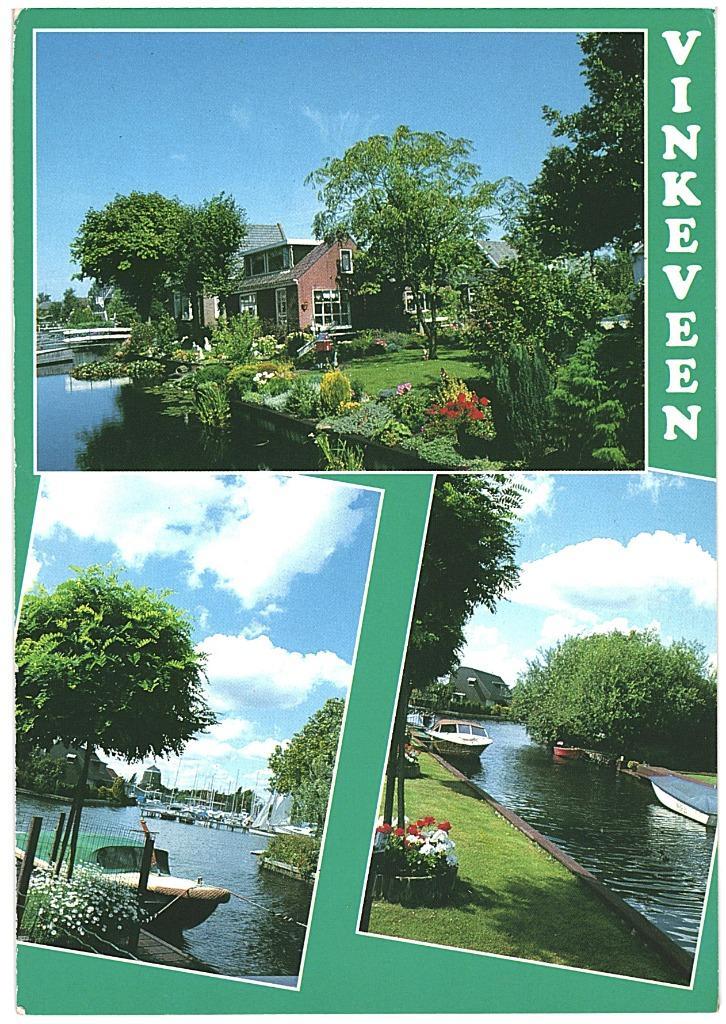 908787 Vinkeveen Utr Gelopen met zegel, Verzamelen, Ansichtkaarten | Nederland, Gelopen, Utrecht, Ophalen of Verzenden