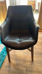 Eettafel stoelen 2 en draaistoel, Zwart, Ophalen of Verzenden, Zo goed als nieuw, Eén