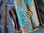Nieuwe lederen handtas van Desigual, Sieraden, Tassen en Uiterlijk, Tassen | Damestassen, Ophalen of Verzenden, Nieuw, Blauw, Schoudertasje