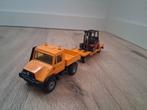 Siku unimog met dieplader en heftruck, Hobby en Vrije tijd, Modelauto's | 1:50, Ophalen of Verzenden, Zo goed als nieuw, Bus of Vrachtwagen