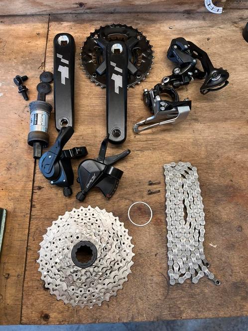 Shimano Alivio groepset 2X9 speed, Fietsen en Brommers, Fietsen | Mountainbikes en ATB, Zo goed als nieuw, Overige merken, 49 tot 53 cm