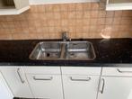 Aanrechtblad, Huis en Inrichting, Keuken | Complete keukens, Zwart, Hoekkeuken, Graniet of Steen, Ophalen of Verzenden