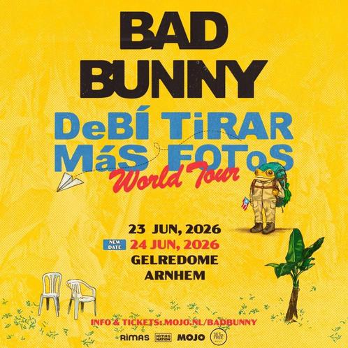 STANDING - BAD BUNNY - 24 JUNE, Tickets en Kaartjes, Concerten | Pop, Eén persoon, Juni