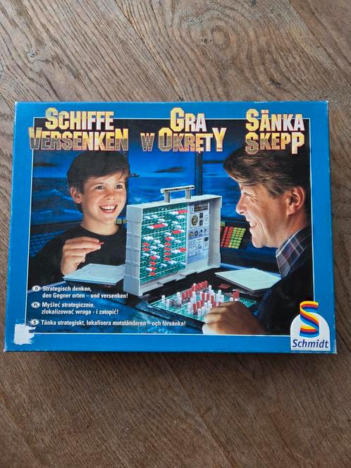 Zeeslag - Schmidt - Klassiek Bordspel, Hobby en Vrije tijd, Gezelschapsspellen | Bordspellen, Gebruikt, Een of twee spelers, Ophalen of Verzenden
