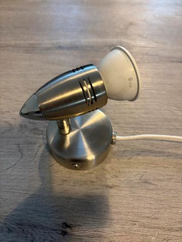 2 RVS LED Spots - Wand/Plafond beschikbaar voor biedingen