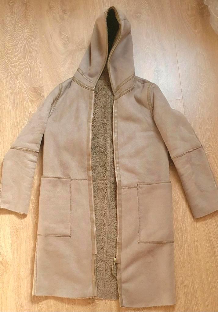 Zara Dubbelzijdige Jas - Maat XS, Kleding | Dames, Jassen | Winter, Zo goed als nieuw, Maat 34 (XS) of kleiner, Beige, Ophalen of Verzenden