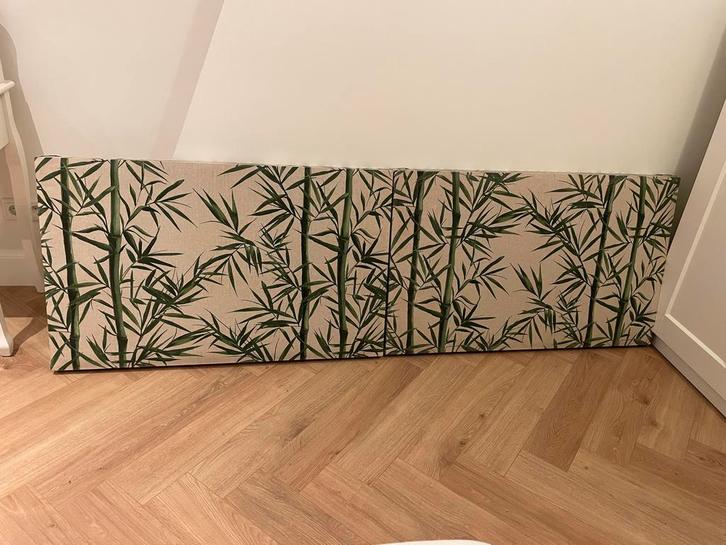 Twee akoestische wandpanelen bamboe design, Huis en Inrichting, Woonaccessoires | Wanddecoraties, Gebruikt, Ophalen of Verzenden