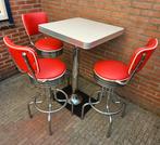 3 ORIGINELE AMERIKAANSE BARKRUKKEN BEL AIR BARTAFEL, Huis en Inrichting, Barkrukken, Ophalen, 60 tot 90 cm, Met voetsteun, Zo goed als nieuw