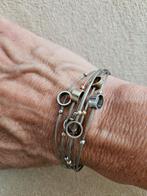 YO Design Stalen Armband, Staal, Ophalen of Verzenden, Zo goed als nieuw, Met bedels of kralen