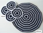 Gondas Creaties 4 kleine en 1 grote onderzetter zwart/wit, Ophalen of Verzenden, Nieuw, Glas of Kopje