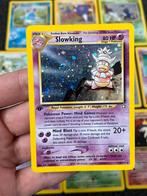 Pokémon 1st edition Slowking #14 Neo Genesis light played, Ophalen of Verzenden, Zo goed als nieuw, Losse kaart, Foil