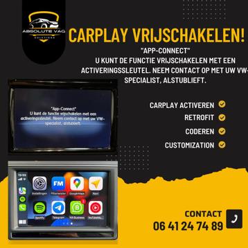 Audi VW Seat Skoda CarPlay & Android Auto activeren beschikbaar voor biedingen