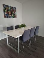 Dining table with chairs, Ophalen, Gebruikt, 200 cm of meer, 50 tot 100 cm