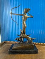 Bronzen Diana met Honden. Jachtgodin. Sculptuur, Antiek en Kunst, Ophalen