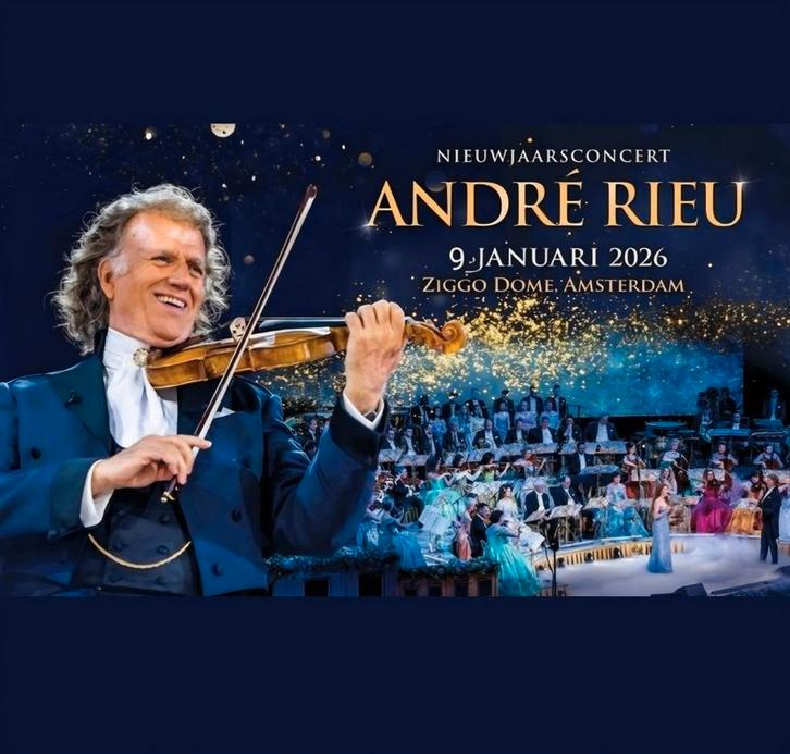 Andre Rieu nieuwjaarsconcert 9 januari 2026. Twee kaarten., Tickets en Kaartjes, Concerten | Klassiek, Twee personen, Januari