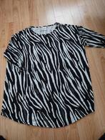 Lange tuniek maat 54/56. Zebraprint, Kleding | Dames, Grote Maten, Ophalen of Verzenden, Gedragen, Zwart, Blouse of Tuniek