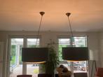 Te koop: Stijlvolle dubbele hanglamp modern en strak design!, Ophalen, Zo goed als nieuw, Stof, 50 tot 75 cm