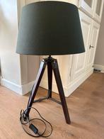 Stoere driepoot tafellamp, Minder dan 100 cm, Ophalen of Verzenden, Stoer landelijk sober, Zo goed als nieuw