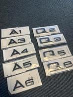 Audi glans zwart embleem zwart logo q8 q7 q5 q3 a1 a3 a6 a4, Auto diversen, Ophalen of Verzenden