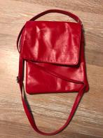 Rood leren tasje, Sieraden, Tassen en Uiterlijk, Tassen | Damestassen, Ophalen of Verzenden, Zo goed als nieuw, Rood, Schoudertasje