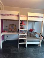 Hoogslaper met bureau en bedbank, Ophalen, Zo goed als nieuw, Hoogslaper