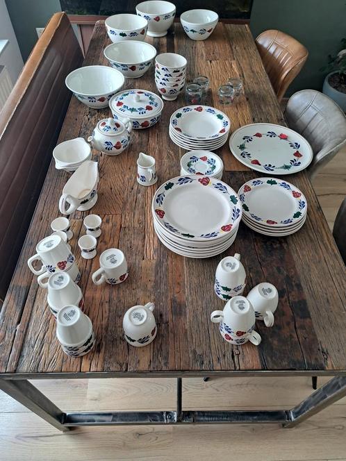 Boerenbonte servies, Huis en Inrichting, Keuken | Servies, Gebruikt, Bord(en), Boerenbont, Ophalen of Verzenden