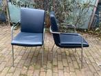 1x Gelderland Young International Zoom Fauteuil, Huis en Inrichting, Stoelen, Ophalen, Gebruikt, Blauw, Metaal