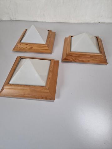 scandinavisch design grenen en kunststof plafondlampen alda beschikbaar voor biedingen