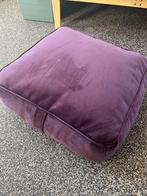 2 Paarse Poefjes - Binnen/Buiten, Minder dan 50 cm, Gebruikt, Vierkant, Ophalen of Verzenden