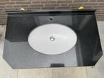 Wastafel graniet met Villeroy & Boch wasbak onderbouw izgst, Huis en Inrichting, Badkamer | Badkamermeubels, Ophalen, Gebruikt
