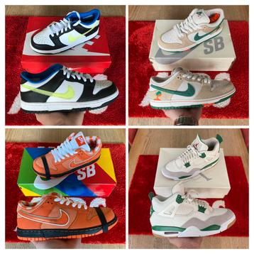Partij Sneakers Air Jordan 4 Nike SB Dunk Yeezy Slides Nieuw beschikbaar voor biedingen