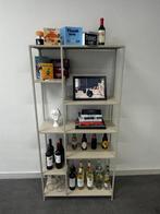 Stelling kast beige metaal, Huis en Inrichting, Kasten | Televisiemeubels, Ophalen