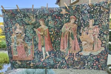 Gobelin wallhanging tapestry Mille Fleurs La Vie seigneurial beschikbaar voor biedingen
