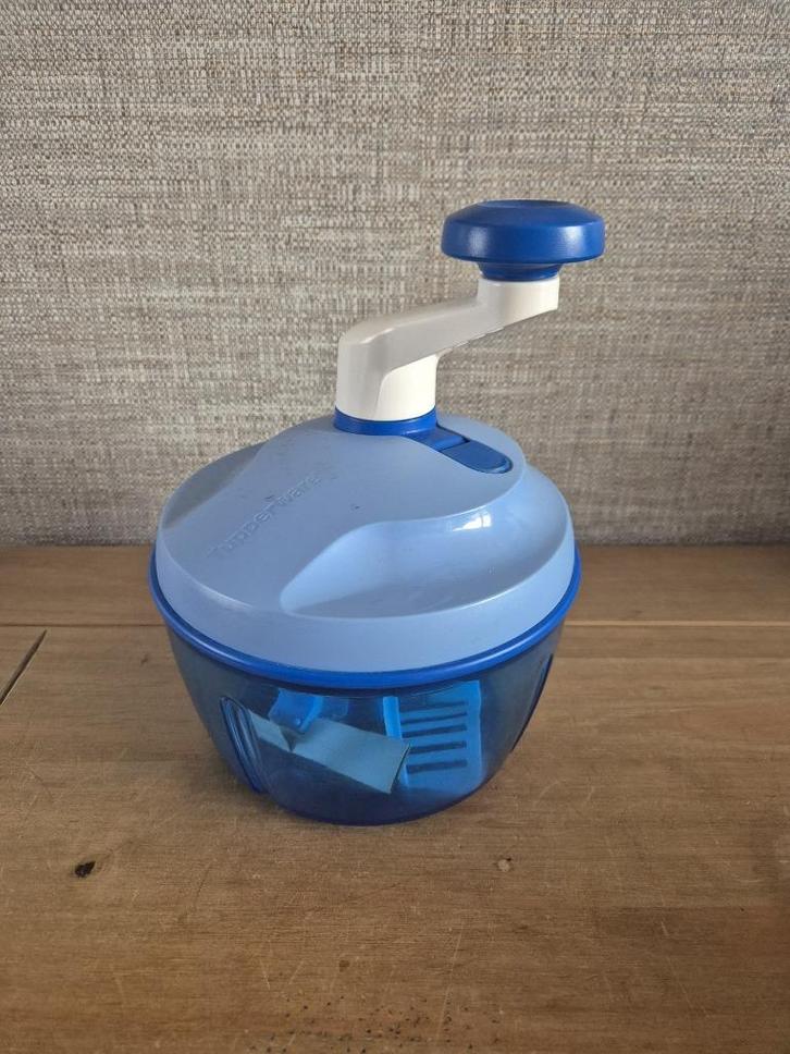 Tupperware Quickchef Ø 17cm Hoogte 23cm Blauw-wit, Huis en Inrichting, Keuken | Tupperware, Zo goed als nieuw, Overige typen, Blauw