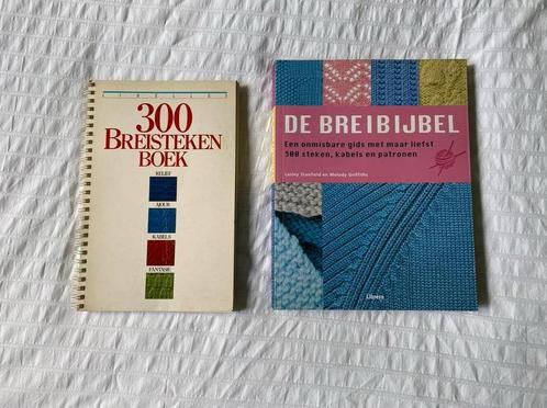 Breien Breibijbel + 300 breisteken boek = 2 boeken, Boeken, Hobby en Vrije tijd, Gelezen, Ophalen of Verzenden