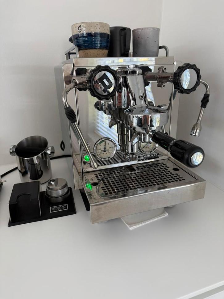 Rocket R58 Espresso Milano dual boiler espressomachine, Witgoed en Apparatuur, Koffiezetapparaten, Zo goed als nieuw, Gemalen koffie