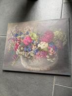 Bloemen in emmer, olieverfschilderij van Diny Pot, Antiek en Kunst, Kunst | Schilderijen | Klassiek, Ophalen
